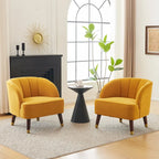 Mokena Modern Upholstered Club Chair (Set of 2) by Christopher Knight Home