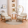 2-pc Upholstered Linen Blend Accent Chair