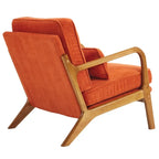 2-pc Upholstered Linen Blend Accent Chair