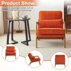 2-pc Upholstered Linen Blend Accent Chair