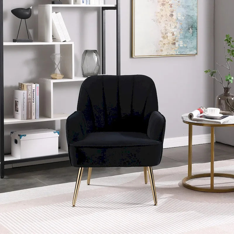 Moderne fauteuil in midcenturystijl voor de woonkamer of slaapkamer