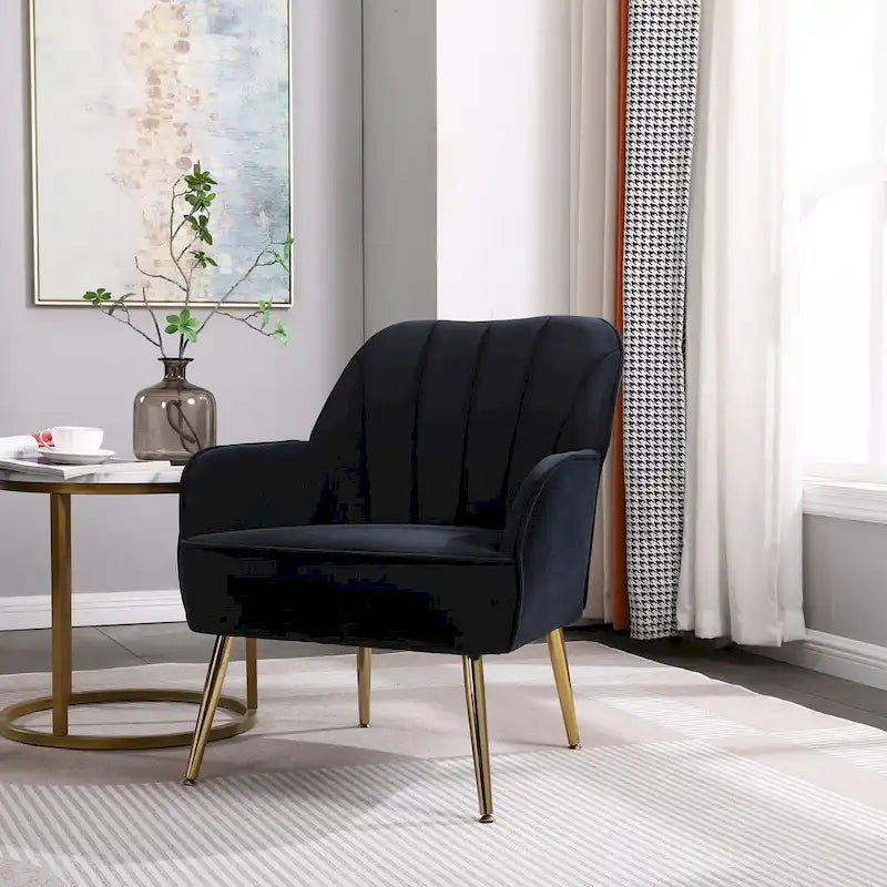 Moderne fauteuil in midcenturystijl voor de woonkamer of slaapkamer