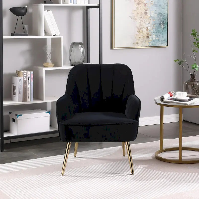 Moderne fauteuil in midcenturystijl voor de woonkamer of slaapkamer