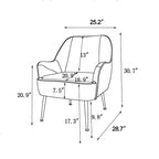 Moderne fauteuil in midcenturystijl voor de woonkamer of slaapkamer