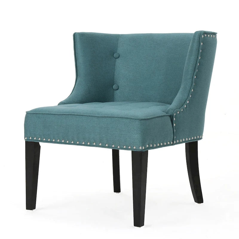 Fabric Occaisional Chair, Dark Teal,for Living Room and Bedroom