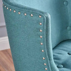 Fabric Occaisional Chair, Dark Teal,for Living Room and Bedroom
