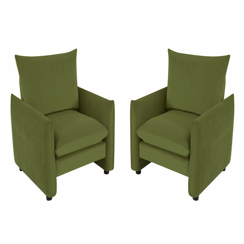 Lilian 33inW Modern Armchair Accent Chair Sofa Lounge Chair(Set of 2)