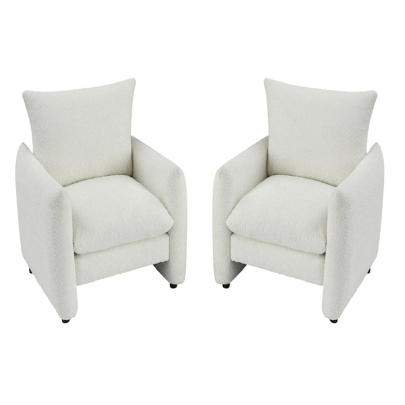 Lilian 33inW Modern Armchair Accent Chair Sofa Lounge Chair(Set of 2)