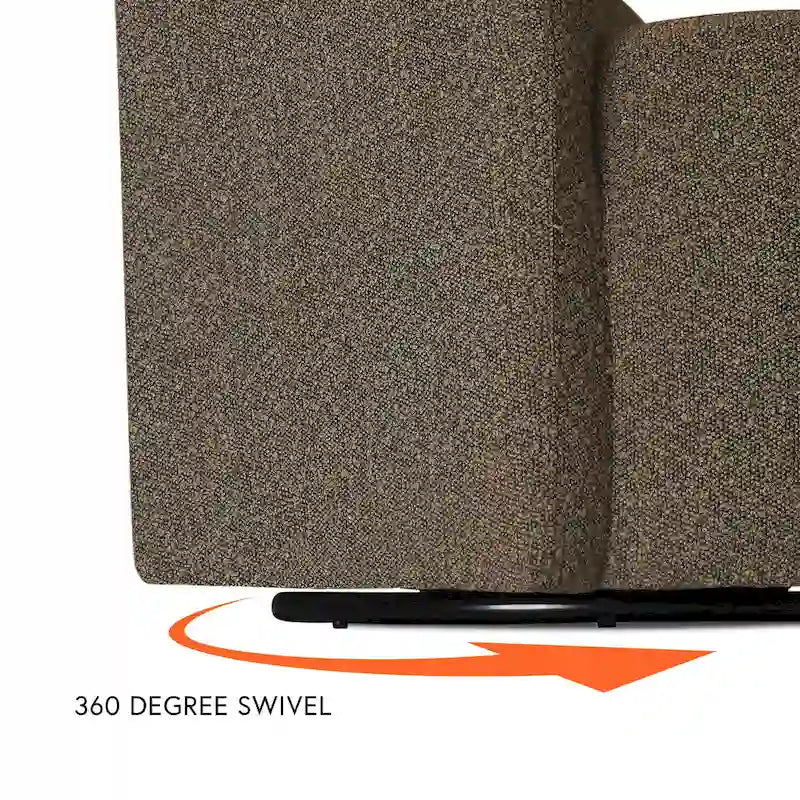 HomePop Upholstered Swivel Accent Chair