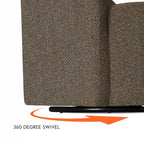 HomePop Upholstered Swivel Accent Chair