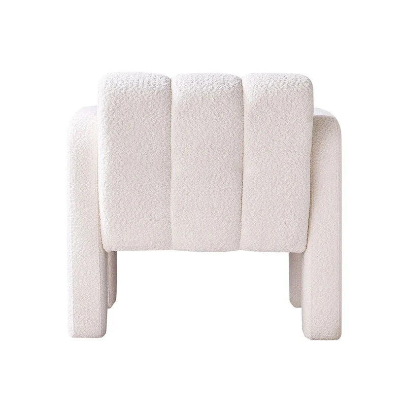 31.10 tuumaa leveä bouclé-kankaalla verhoiltu tehostetuoli olohuoneeseen