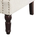 COZYMAN Modern Solid Wood Armchair Upholstered Fabric/Faux Leather Accent Chair for Living Room