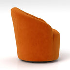 SEYNAR moderne met fluweel beklede draaibare kuipstoel van 360 graden met gecapitonneerde rugleuning, set van 2