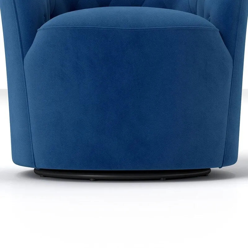 SEYNAR moderne met fluweel beklede draaibare kuipstoel van 360 graden met gecapitonneerde rugleuning, set van 2