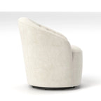 SEYNAR moderne met fluweel beklede draaibare kuipstoel van 360 graden met gecapitonneerde rugleuning, set van 2