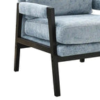 Roundhill Furniture Kelly Mid-Century-Modern-Akzentsessel aus Chenille mit Polsterung und Armlehnen