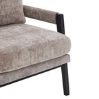 Roundhill Furniture Kelly Mid-Century-Modern-Akzentsessel aus Chenille mit Polsterung und Armlehnen