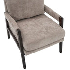 Roundhill Furniture Kelly Mid-Century-Modern-Akzentsessel aus Chenille mit Polsterung und Armlehnen