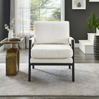 Roundhill Furniture Kelly Mid-Century-Modern-Akzentsessel aus Chenille mit Polsterung und Armlehnen