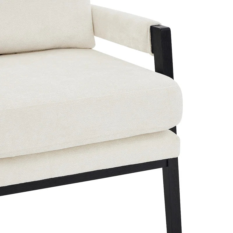 Roundhill Furniture Kelly Mid-Century-Modern-Akzentsessel aus Chenille mit Polsterung und Armlehnen