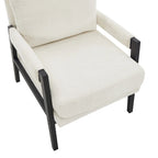 Roundhill Furniture Kelly Mid-Century-Modern-Akzentsessel aus Chenille mit Polsterung und Armlehnen