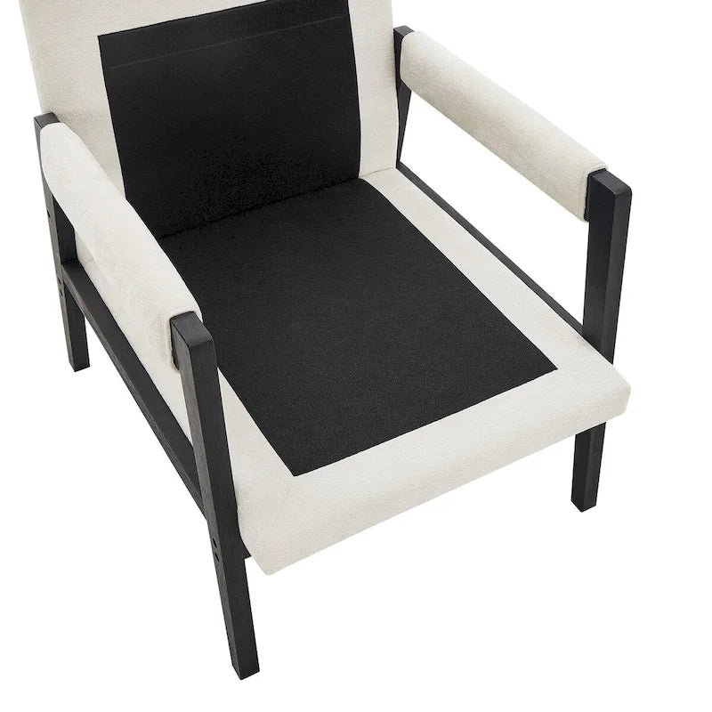 Roundhill Furniture Kelly Mid-Century-Modern-Akzentsessel aus Chenille mit Polsterung und Armlehnen