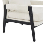 Roundhill Furniture Kelly Mid-Century-Modern-Akzentsessel aus Chenille mit Polsterung und Armlehnen