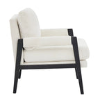 Roundhill Furniture Kelly Mid-Century-Modern-Akzentsessel aus Chenille mit Polsterung und Armlehnen