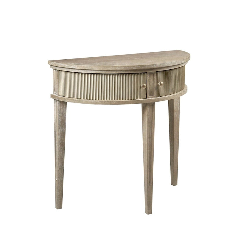 Solid Wood Storage Console Table with Antique Finish