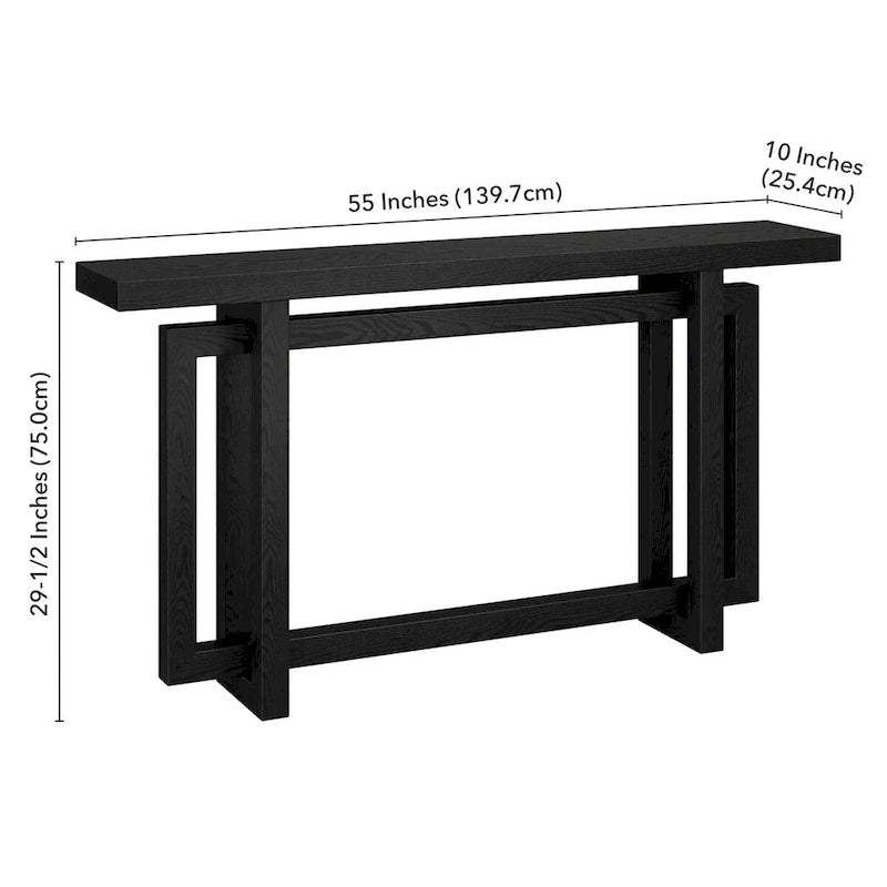 55-Inch Wide Rectangular Console Table