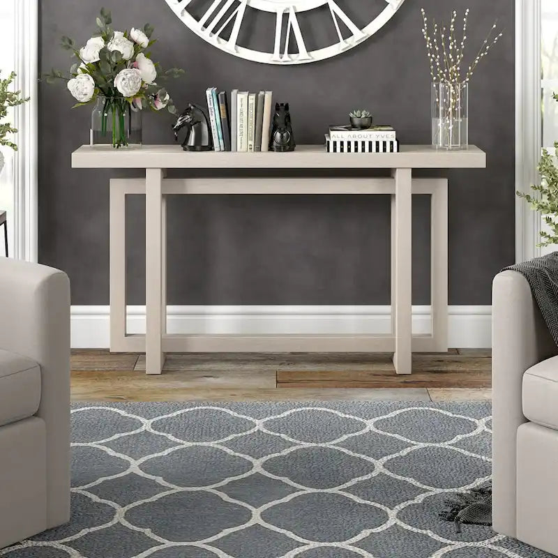 55-Inch Wide Rectangular Console Table