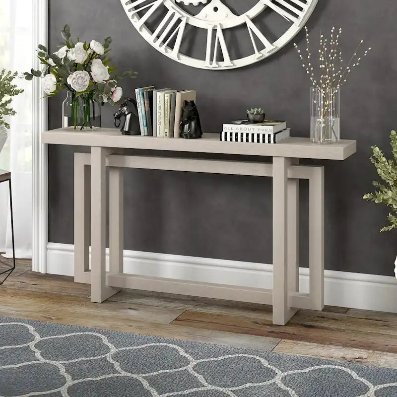 55-Inch Wide Rectangular Console Table