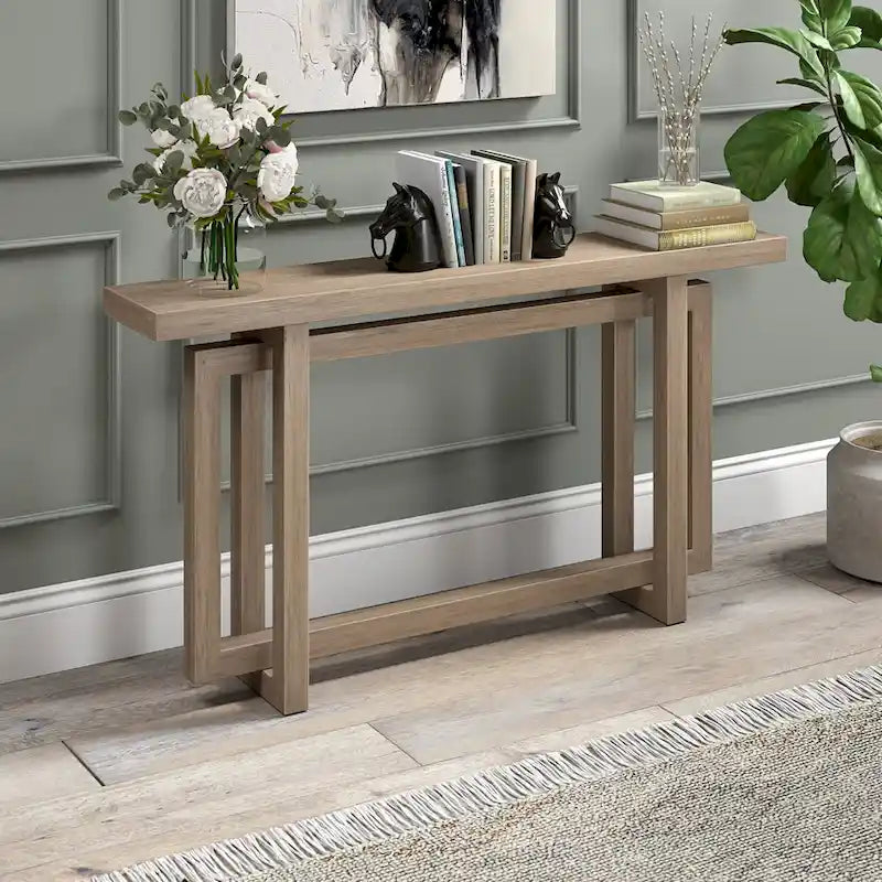 55-Inch Wide Rectangular Console Table