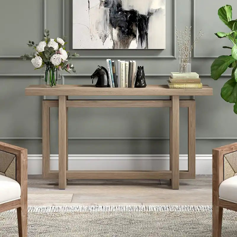 55-Inch Wide Rectangular Console Table