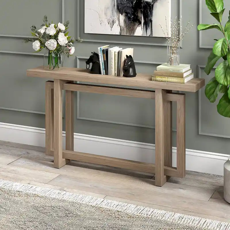 55-Inch Wide Rectangular Console Table