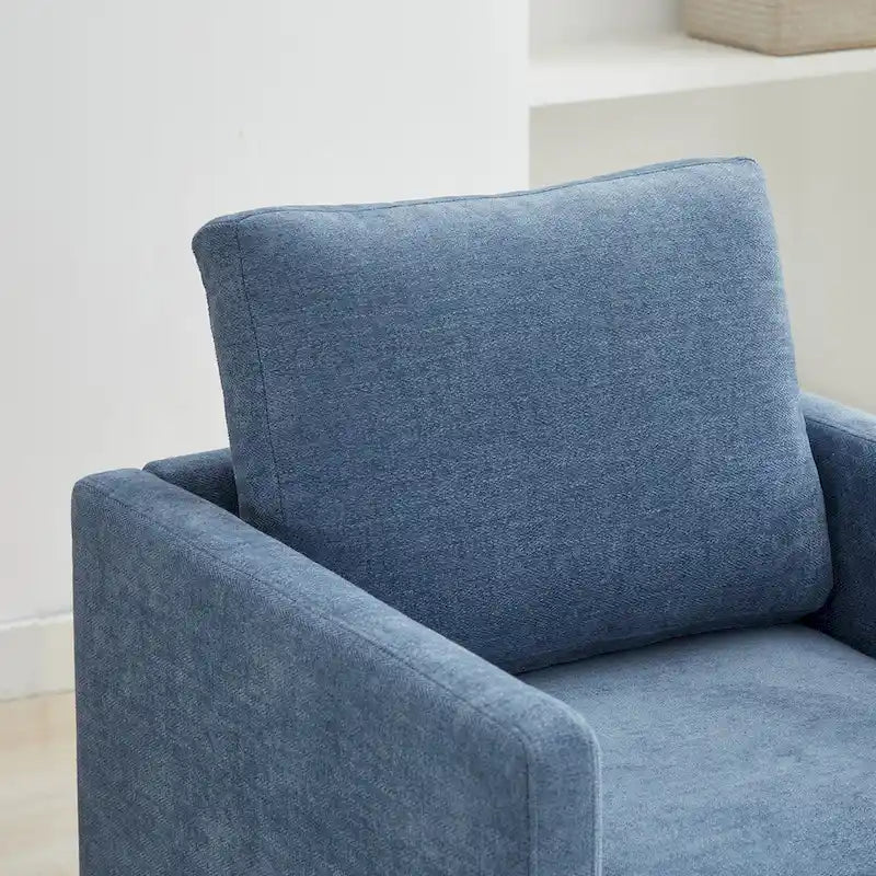 Modern Chenille Swivel Accent Chair, Set of 1