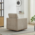 Modern Chenille Swivel Accent Chair, Set of 1