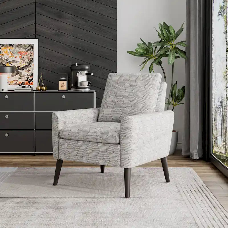 Allyson Mid-Century Modern Small Space Accent Armchair