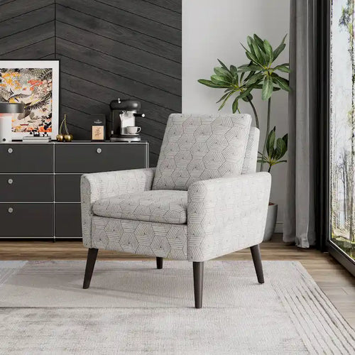 Sillón decorativo Allyson moderno de mediados de siglo para espacios pequeños