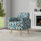 Allyson Mid-Century Modern Small Space Accent Armchair