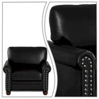 Vintage Elegant PU Upholstered Armchair, For Indoor Use