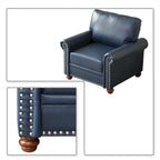 Vintage Elegant PU Upholstered Armchair, For Indoor Use