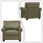 Vintage Elegant PU Upholstered Armchair, For Indoor Use