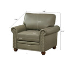 Vintage Elegant PU Upholstered Armchair, For Indoor Use