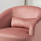 Modern Velvet Upholstered Swivel Accent Chair