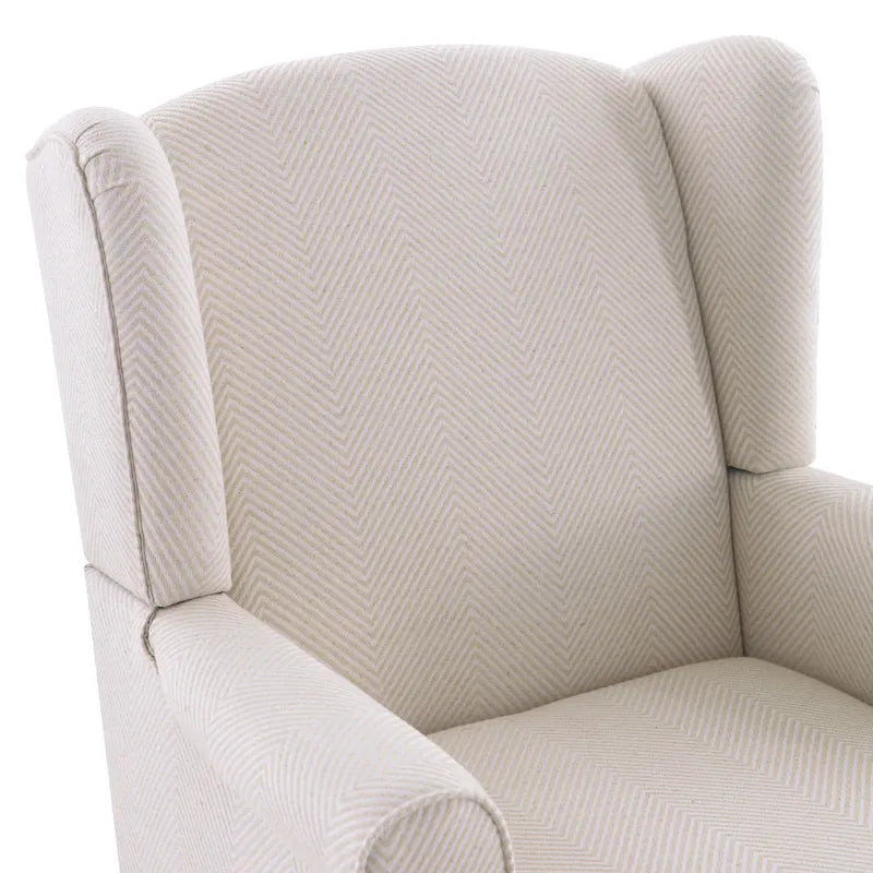 Accent Armchair with Turned Legs Set of 2 Blue/ Beige / Grey