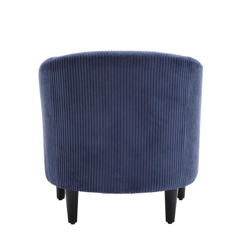 Moderne decoratieve stoel, kuipstoel voor de woonkamer met kussen en hoofdkussen, eenpersoonsbank