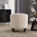 Moderne decoratieve stoel, kuipstoel voor de woonkamer met kussen en hoofdkussen, eenpersoonsbank