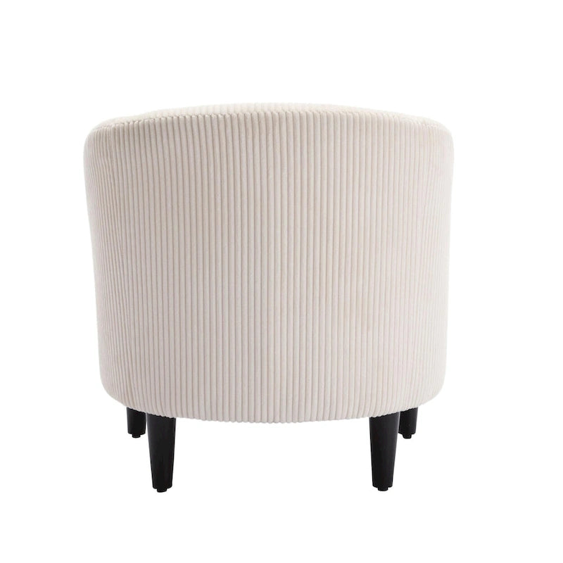 Moderne decoratieve stoel, kuipstoel voor de woonkamer met kussen en hoofdkussen, eenpersoonsbank
