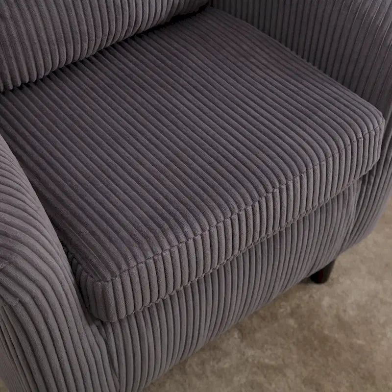 Moderne decoratieve stoel, kuipstoel voor de woonkamer met kussen en hoofdkussen, eenpersoonsbank